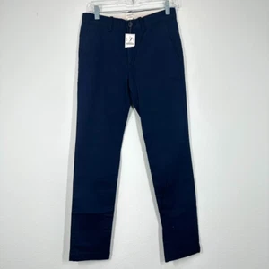 J. Pantalón ajustado Crew Factory Crewcuts para niños en chino flexible azul marino talla 14 - Imagen 1 de 8