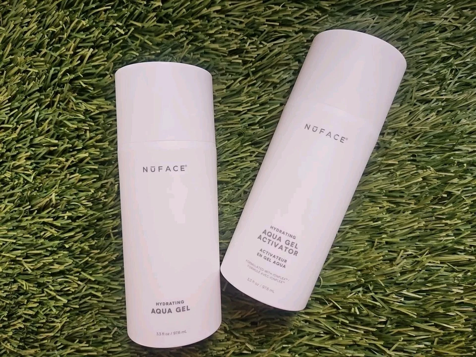 2x NUFACE ~ HYDRATING AQUA GEL ACTIVATOR ~ 3.3 OZ Ea -6.6 Oz Total! Exp 2026! - Image 1 of 3