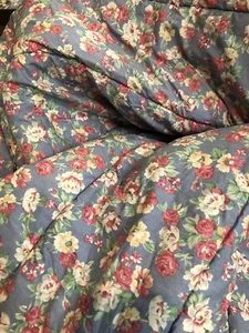 Rare Ralph Lauren Hope Discontinued Full/queen Comforter Blue Floral - Picture 1 of 2