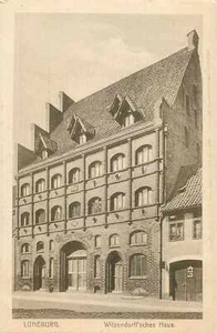 Luneburg Witzendorffsches Haus historische Ansichtskarte Backsteinarchitektur - Bild 1 von 2