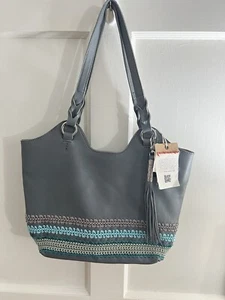 The Sak Leather Back To Bali Shopper Tote Purse Shoulder Bag Boho Hobo - Picture 1 of 8