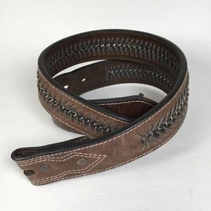 Moon Shine Spirit Brad Paisley braun Ledergürtel Herren Größe 32 Kettendetail - Bild 1 von 3
