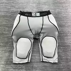 Russell Shorts Size Small Men's Compression Padded Sports Active Football Gray - Picture 1 of 3