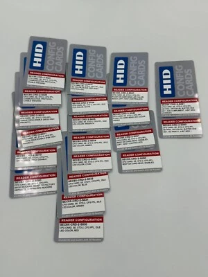 HID iCLASS SE Config Card SEC9X-CRD Variants + Sticker Sheet- Sold Individually