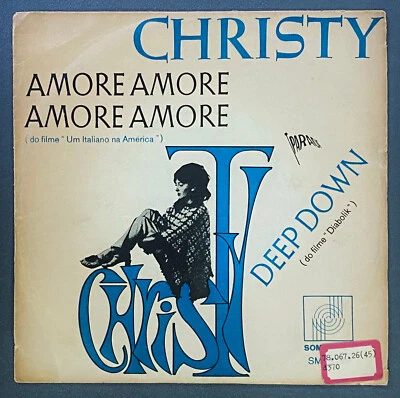 CHRISTY - ENNIO MORRICONE / BRUNO NICOLAI - DIABOLIK 1968 BRAZIL 7" Single P/S - Image 1 of 4