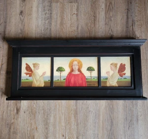 James C. Christensen Madonna with Two Angels framed triptych artist proof 6/45 - Picture 1 of 11