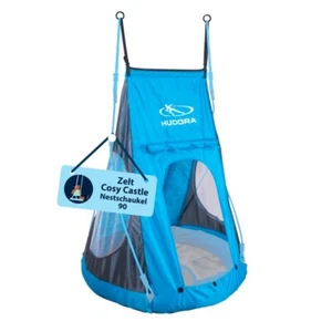Hudora Zeltüberzug Cosy Castle 72154 für Nestschaukel 90cm Ø Blau/Grau - Bild 1 von 5