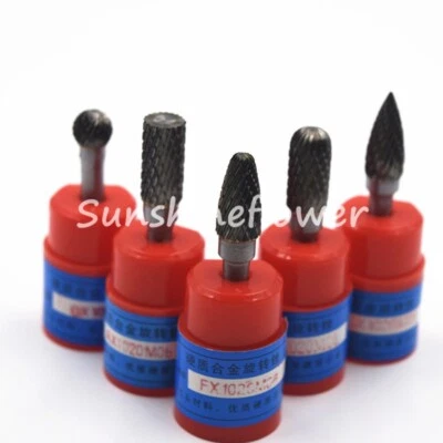 5 Pcs Tungsten Steel Grinder Carbide Cylindrical Cut Bur Cutting Tool Die Bit - Image 1 of 4