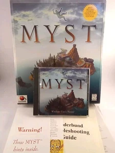 Myst PC Big Box Complete CIB | CD-Rom Windows 1996 | Plus Strategy Guide - Picture 1 of 6