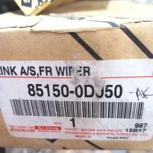Genuine OEM FR Windshield Wiper Link Assy 85150-0D050 Fits 2002-2007 Toyota Vios - Foto 1 di 2