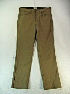 Weatherproof 5 pocket jeans style pants mens 34 x 30 brown nylon stretch Flex - Picture 1 of 12
