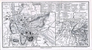 Salzburg 1900 kl. orig. Stadtplan + Reisef. (9 S.) Nonnberg Ofenloch Ganslhof