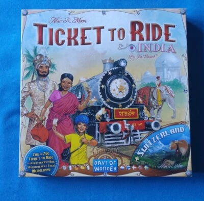 Days of Wonder DOW720114 TICKET TO RIDE INDIA & SWITZERLAND | 100% Complete - Image 1 of 4