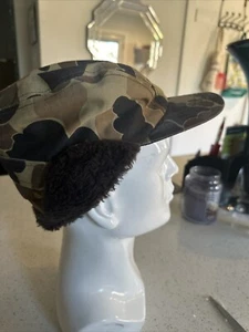 Vintage Dunn's Camo Gore-Tex Thinsulate Ohrenklappe Hunter Cap Fell gefüttert Mütze Medium - Bild 1 von 10