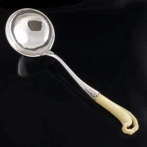 Vintage Danish Silver Soup Ladle - Bindesbøll for A. Dragsted, 1919 - Picture 1 of 7