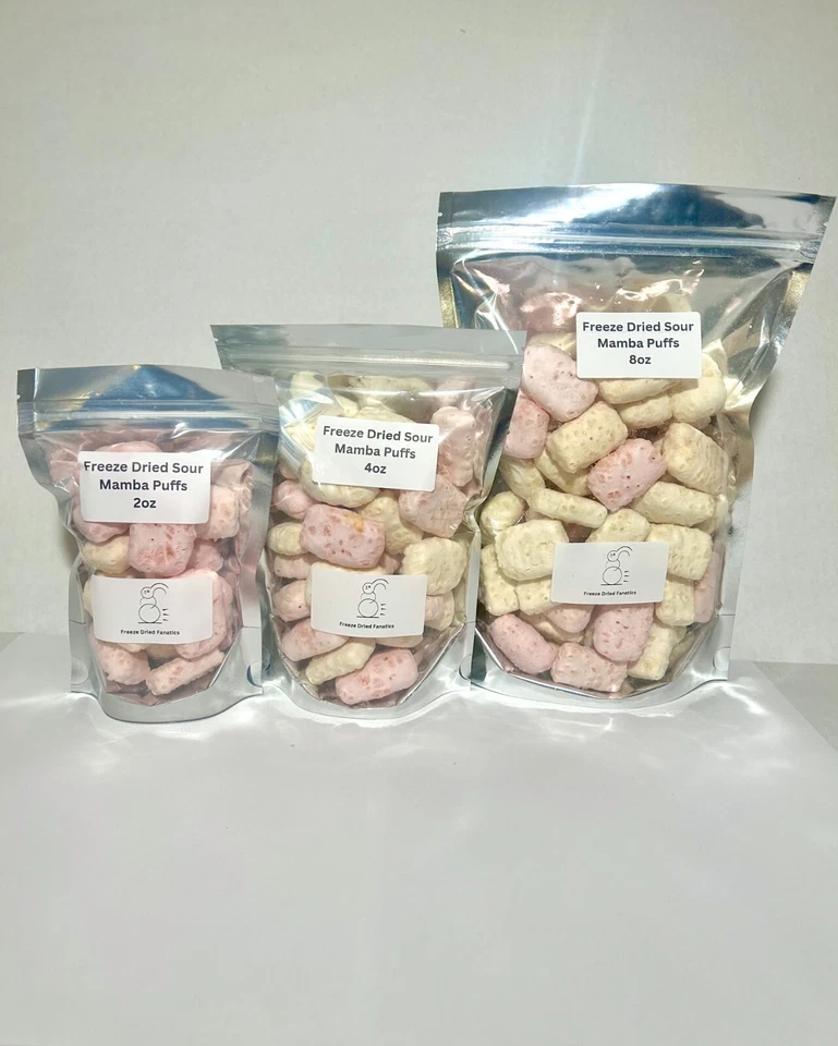FREEZE DRIED FANATICS Freeze Dried Candy Sour Mamba Chews *Pick Size* Bulk Price