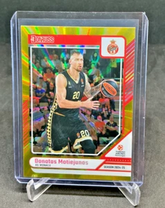 2024/25 Donruss Basketball Euroleague DONATAS MOTIEJUNAS Gold 09/10 #130 - Picture 1 of 2