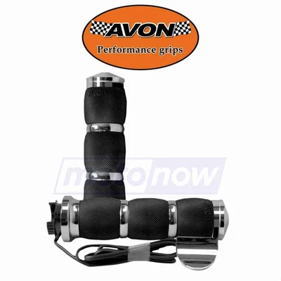 Avon Grips Air Cushioned Heated Grips with Throttle Boss for 2005-2009 Honda qs Foto 1 de 4