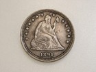 1891 S 25C SEATED LIBERTY SILVER QUARTER 1891 S 25C SEATED LIBERTY SILVER QUARTER