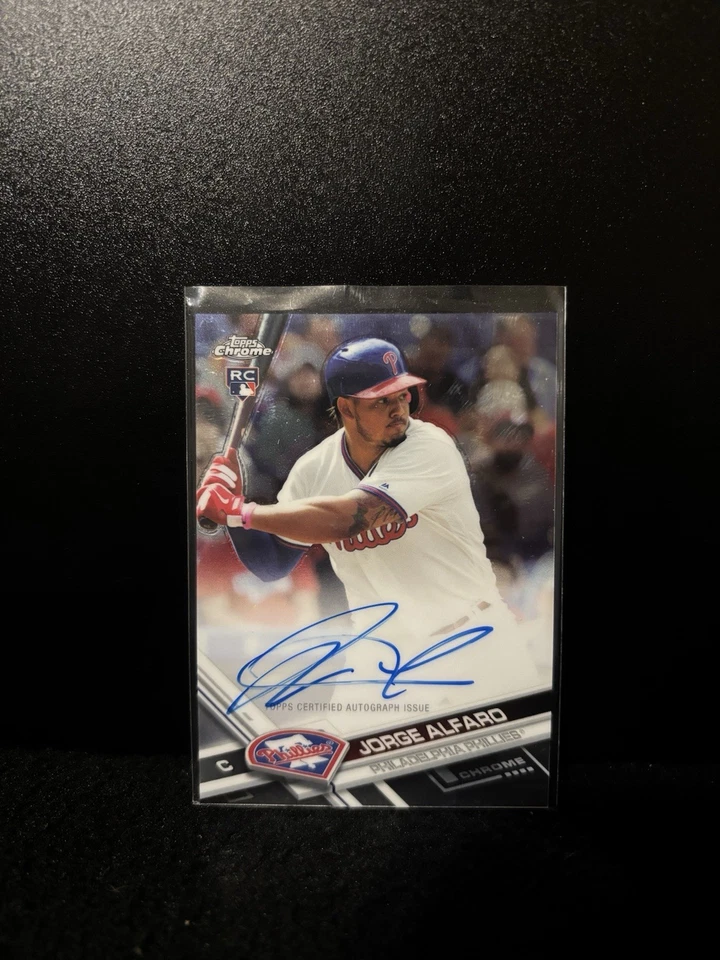 Jorge Alfaro #RA-JA Auto - 2017 Topps Chrome Rookie Auto (RC) Foto 1 de 3