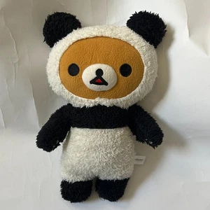 Rilakkuma Bär Plüsch Panda Custome Japan 2017 Stofftier Limitiert Exklusiv San-X - Bild 1 von 16