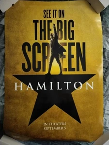 HAMILTON Original doppelseitiges DS 27x40 Filmposter Lin Manuel Miranda NEUWERTIG - Bild 1 von 4