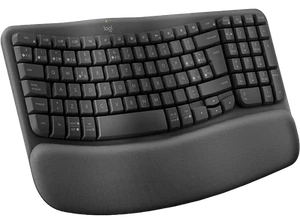 Teclado inalámbrico - Logitech Wave Keys, Logi Bolt, Reposamanos, Bluetooth, - Imagen 1 de 10