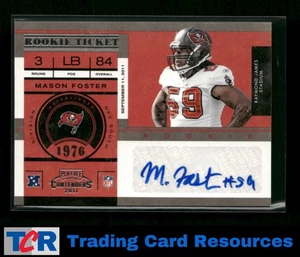 2011 Playoff Contenders #158 Mason Foster Auto - Picture 1 of 2