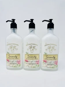 3 Bath Body Works Aromatherapy SERENITY MARIGOLD ROSE Essential Oil Lotion 6.5 - Picture 1 of 1