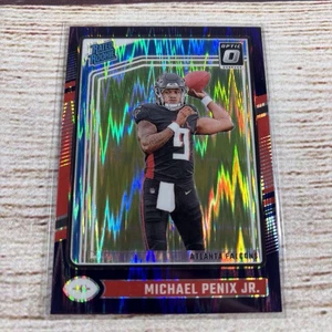 2024 Panini Donruss Optic Rated Rookie Purple Shock #279 Michael Penix Jr - Foto 1 di 2