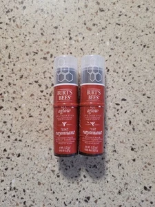 2 Burt's Bees All Aglow Lip & Cheek Stick #1253 Dahlia Dew 0.32 oz Each SEALED  - Picture 1 of 6