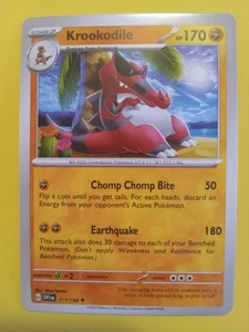 Krookodile 117/198 Sv01: Scarlet & Violet Base Set Regular - Picture 1 of 6
