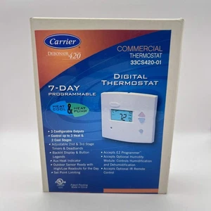 New Carrier Debonair 420 Digital Thermostat 33CS420-01 - Picture 1 of 2