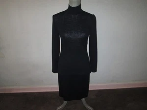 Tuta ST JOHN blu navy Santana maglia 2 pezzi finto collo + gonna lunghezza ginocchio 4 - Foto 1 di 5