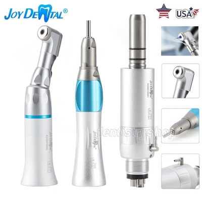 JOYDENTAL Joy Dental Slow Low Speed Handpiece Kit Latch Contra Angle Air Motor M4 E-type