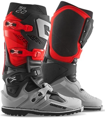 Botas todoterreno Gaerne SG22 Enduro LE Gore-Tex para hombre MX rojas/negras/grises Foto 1 de 4