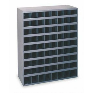 2 Metal 72 Hole Storage Bin / Cabinet For Bolts, Screws,Nuts Washers Fasteners/ - Picture 1 of 2
