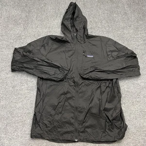 Patagonia Jacke Herren XL schwarz Kapuze Windbreaker Full Zip leicht verstaubar - Bild 1 von 10