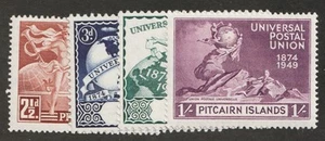 1949 Pitcairn Islands - Sc# 13-16 Universal Postal union 75th Anniv. MH Cv$15 - Picture 1 of 1