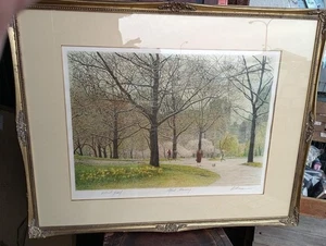 HAROLD ALTMAN "April Morning" Lithographie Druck signiert gerahmt 1984 - Bild 1 von 9