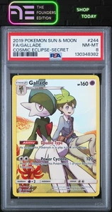 Fa/Gallade #244 2019 Pokemon Sun & Moon Cosmic Eclipse Pokémon PSA 8 - Picture 1 of 2