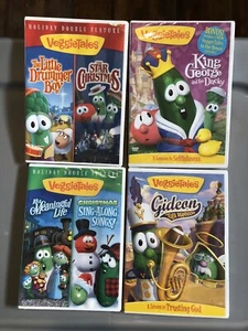 Veggie Tales 8 DVD lot Christian Values Kids Movies Bible Teachings - Imagen 1 de 6