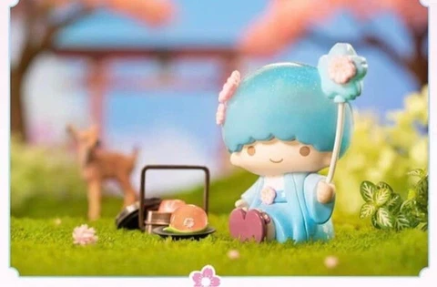 TOP TOY Sanrio Characters Cherry Blossom and Wagashi Little Twin Stars Blue Boy Cover