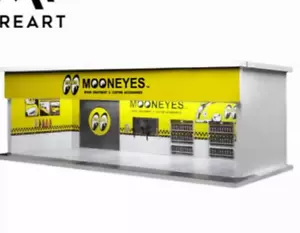 Mooneyes Shop Garage Display* Light Up Set* 1:64 Scale Diorama - Picture 1 of 3