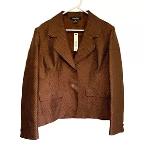 Career Blazer Dress Jacket Womens Plus Size 18 $498 NWT Ellen Tracy - Picture 1 of 8