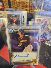 2021 Bowman Chrome Prospect Robert Hassell #BMA-RH AUTO Mojo Refractor