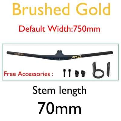 Manillar Integrado Completo Carbono MTB Bicicleta Cabina 13 Grados Manillar 750mm Foto 1 de 4