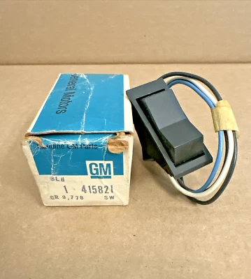 NOS OE 1976 Oldsmobile Rear Window Defogger Switch ~ GM Part # 415821 Free SH - Image 1 of 4