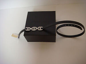 Michael Kors Leather Wrap Bracelet Silver Black LEATHER PAVE MKJ3984710 NIB