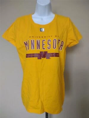 New Minnesota Golden Gophers Womens Size M Medium Yellow Shirt - Image 1 of 3